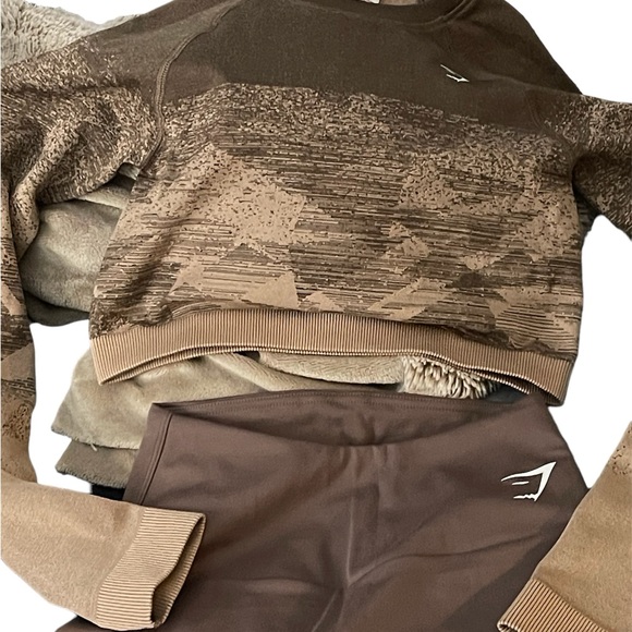 2 for 1 PRICE!! 💋  BNWOT Gymshark Adapt Ombré Crop Top + Seamless tights - Picture 4 of 6